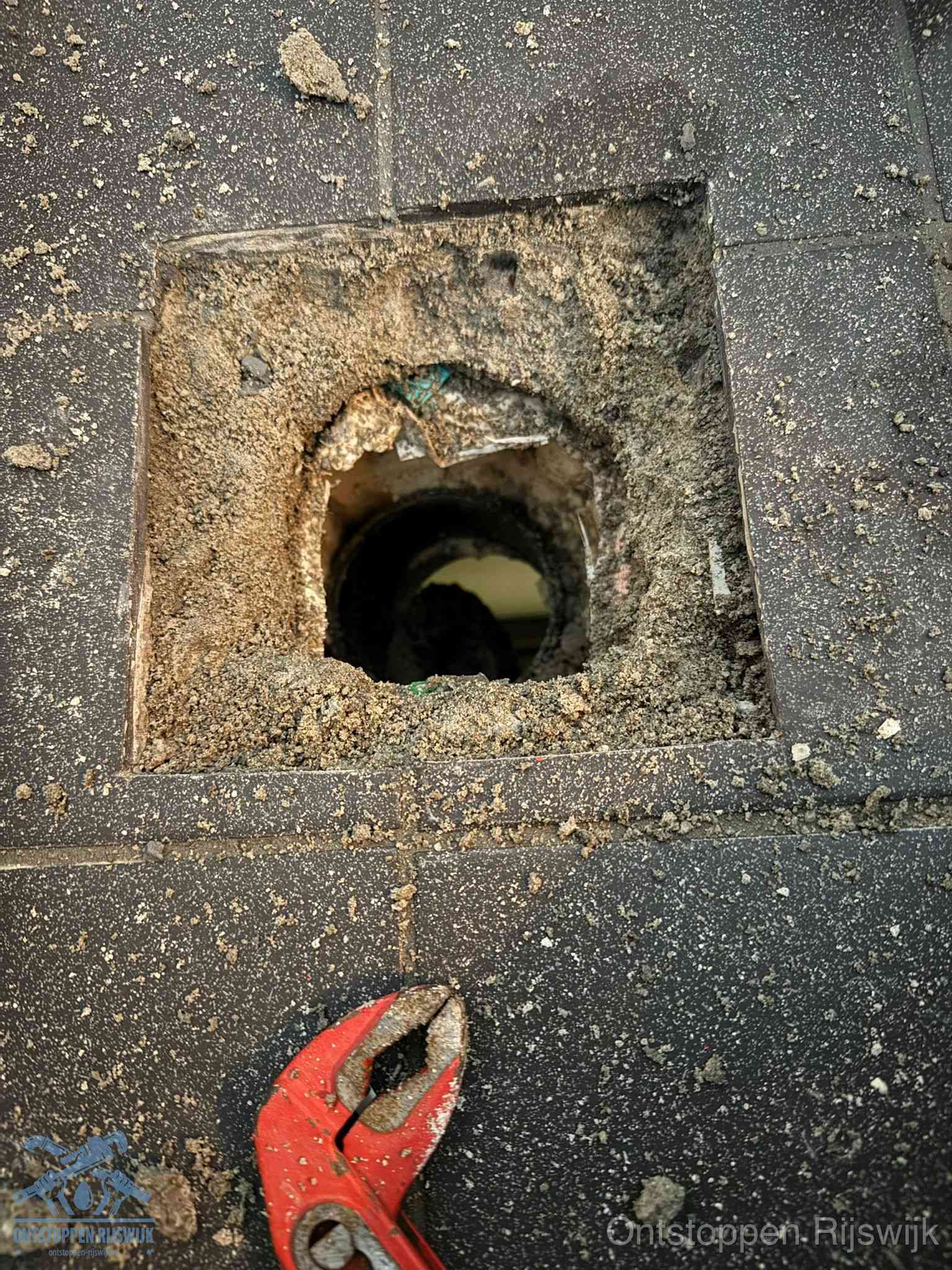 Rioolputje erfgrens eigendom in Rijswijk