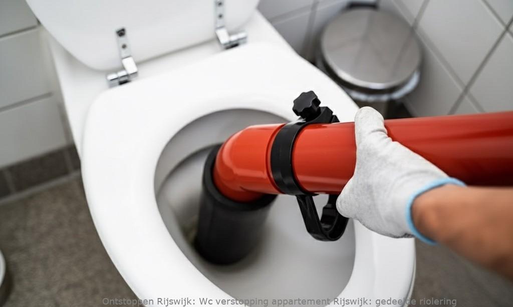 Wc verstopping appartement Rijswijk: gedeelde riolering